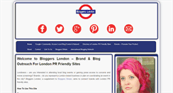 Desktop Screenshot of bloggerslondon.com